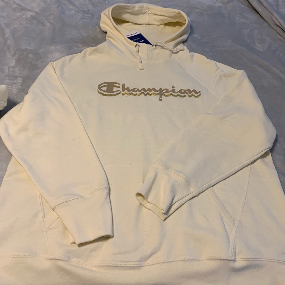 Champion Cream woman’s Hoodie w/ gold